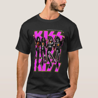 T-shirt Classic Rock Vintage Kiss Destroyer Purple Classic