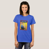 T-shirt Classic Rosie le Riveter avec votre propre texte (Devant entier)