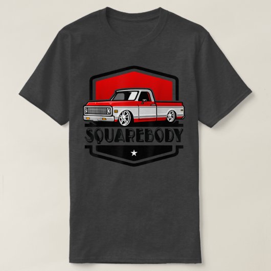 T-shirt Classic Squarebody pickup Lowered (Design devant)
