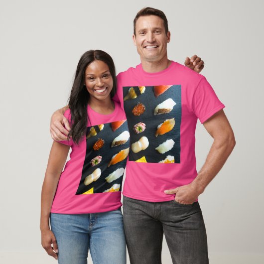 T-shirt Classic Sushi Set – 10 classic pieces on a stone p (Unisexe)