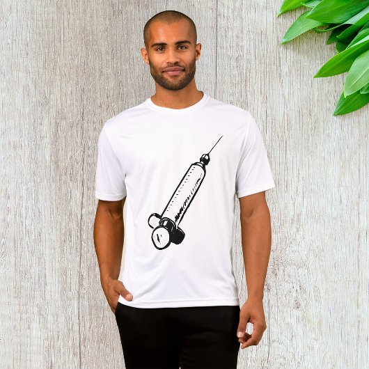 T-shirt Classic Syringe Sketch Medical Equipment