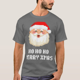 T-shirt Classic Video Game Santa Ho Ho Ho Merry Xmas