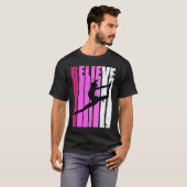 T-shirt Classical Dance Pink Team Fan Believe Motivational (Devant entier)
