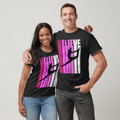 T-shirt Classical Dance Pink Team Fan Believe Motivational (Unisexe)