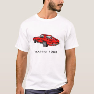 T-shirt classique 1963 Corvette rouge