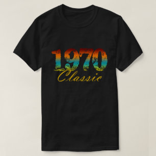 T-shirt Classique 1970 Tee Né En 1970 Cadeau D'Anniversai