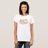 T-shirt Classique 40 ANS BÉNI Art 2D de mode (Devant entier)