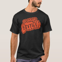 T-shirt classique à croûte orange