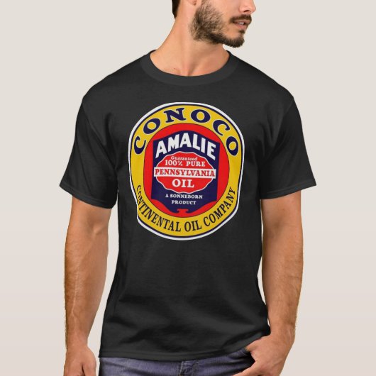 T-shirt classique à huile Conoco (Devant)