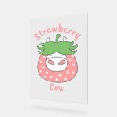 T-shirt classique à la fraise rose (Angle)