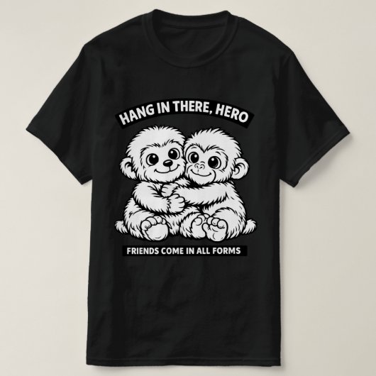 T-shirt classique à motif Punch-kun singe (Design devant)