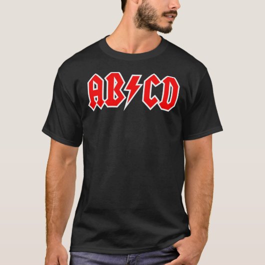 T-shirt classique ABCD (Devant)