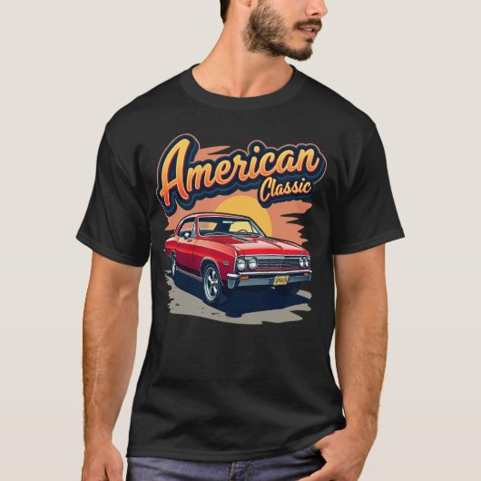 T-shirt classique américain Chevelle 1967 (Devant)