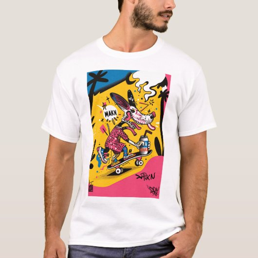T-shirt classique américain de conception de tatou (Devant)