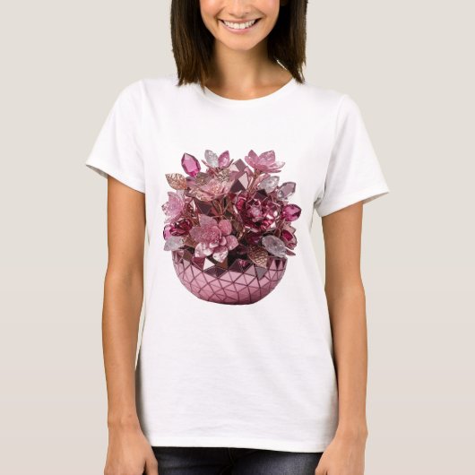 T-shirt Classique Argent ART ABSTRAIT Design Moderne v2 (Devant)