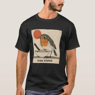 T-shirt Classique Art de Coucher de Soleil Japonais Nouill