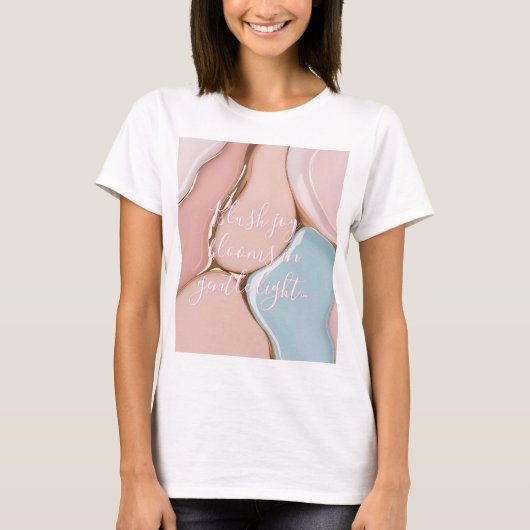 T-shirt classique au graphisme abstrait élégant (Devant)
