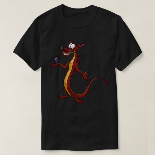 T-shirt classique au Mushu et cricket (Design devant)