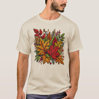 T-shirt classique avec broderie florale