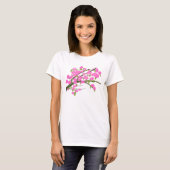 T-shirt classique avec fleur design (Devant entier)