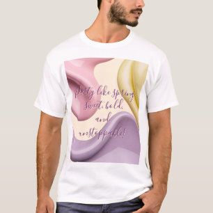 T-shirt classique avec graphique abstrait stylé