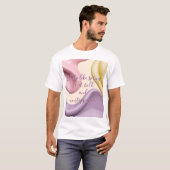T-shirt classique avec graphique abstrait stylé (Devant entier)