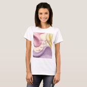 T-shirt classique avec graphique abstrait stylé (Devant entier)
