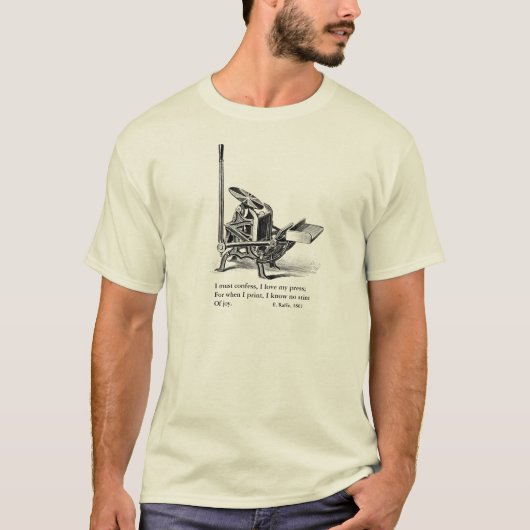 T-shirt classique avec presse pilote (Devant)