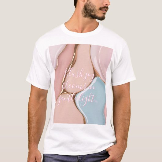 T-shirt classique avec un graphique abstrait éléga (Devant)
