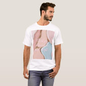 T-shirt classique avec un graphique abstrait éléga (Devant entier)