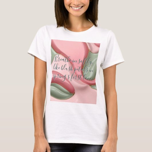 T-shirt classique avec un graphique abstrait stylé (Devant)