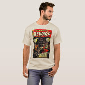 T-shirt classique "BEWARE" Imaginaire Comics (Devant entier)