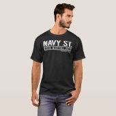 T-shirt classique BLANC MARINE STREET (Devant entier)