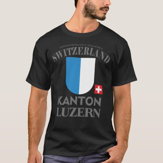 T-shirt classique canton de Lucerne Suisse (Devant)