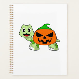 T-shirt classique citrouille Halloween tortue