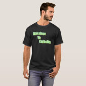 T-shirt Classique Contre Catholique (Devant entier)