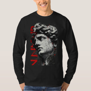 T-shirt Classique Craquelé Bust Poubelle Polka Art Manches