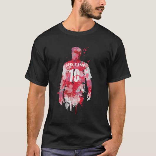 T-shirt classique d'art Dennis Bergkamp (Devant)