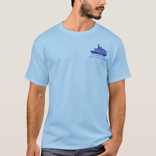 T-shirt Classique de bateau de rivière (Devant)