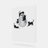 T-shirt classique de chats noirs et fantômes (Angle)