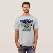 T-shirt classique de gris de hip hop (Devant entier)