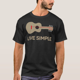 T-shirt classique de guitare simple à une chaîne
