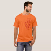 T-shirt classique de la bicyclette des hommes (Devant entier)
