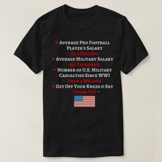 T-shirt classique de l'hymne national (Design devant)