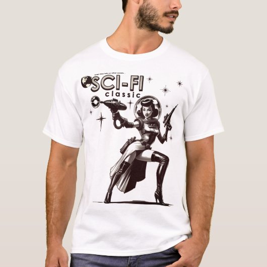 T-Shirt Classique de Science-Fiction (Devant)