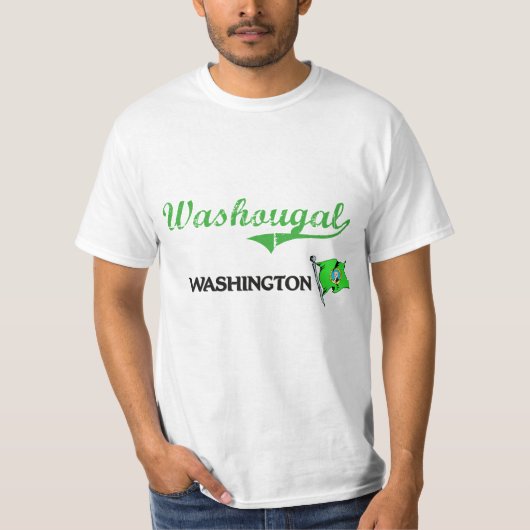 T-shirt Classique de ville de Washougal Washington (Devant)