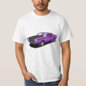 T-shirt classique de voiture de challengeur (Devant)