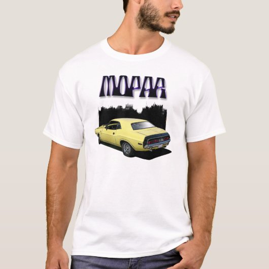 T-shirt classique de voiture de challengeur de (Devant)