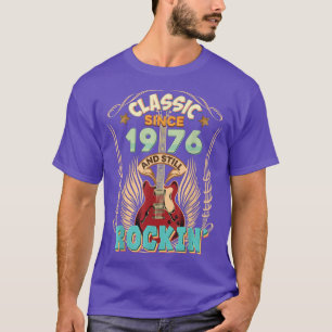 T-shirt Classique Depuis 1976 Et Encore Rockin 46e Anniver