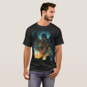 T-shirt classique design Cthulhu de Lovecraft (Devant entier)